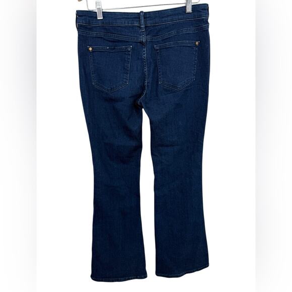 Pilcro ANTHROPOLOGIE Dark Wash Mid-Rise Flare Leg Jeans Women’s Size 29 - Picture 3 of 6